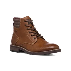 New Scarponcini marrone da uomo con colletto imbottito Uomo Look Marrone Uomo 👞|Scarponcini E Anfibi Uomo