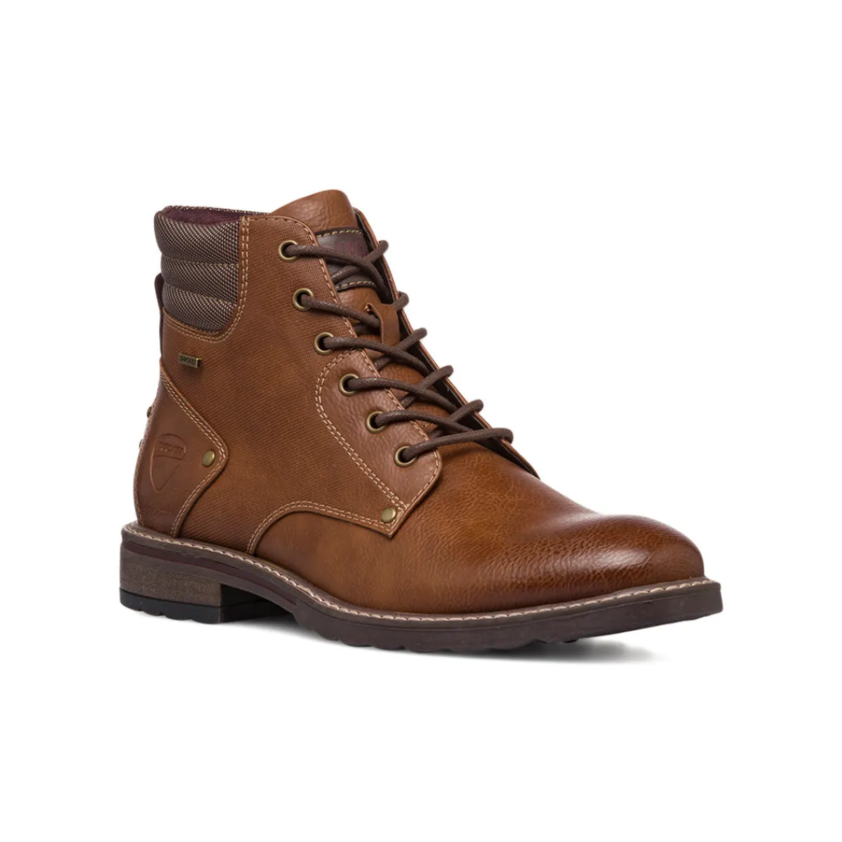 New Scarponcini marrone da uomo con colletto imbottito Uomo Look Marrone Uomo 👞|Scarponcini E Anfibi Uomo