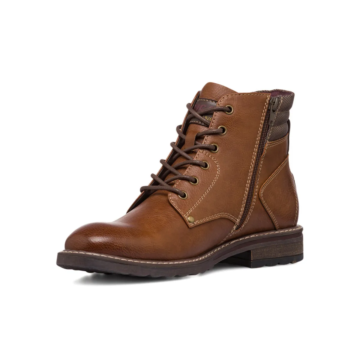 New Scarponcini marrone da uomo con colletto imbottito Uomo Look Marrone Uomo 👞|Scarponcini E Anfibi Uomo