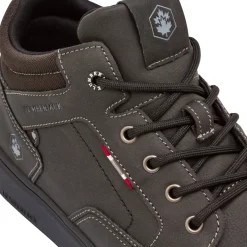 Scarponcini neri da Uomo con inserti cuciti Uomo Sneakers Uomo