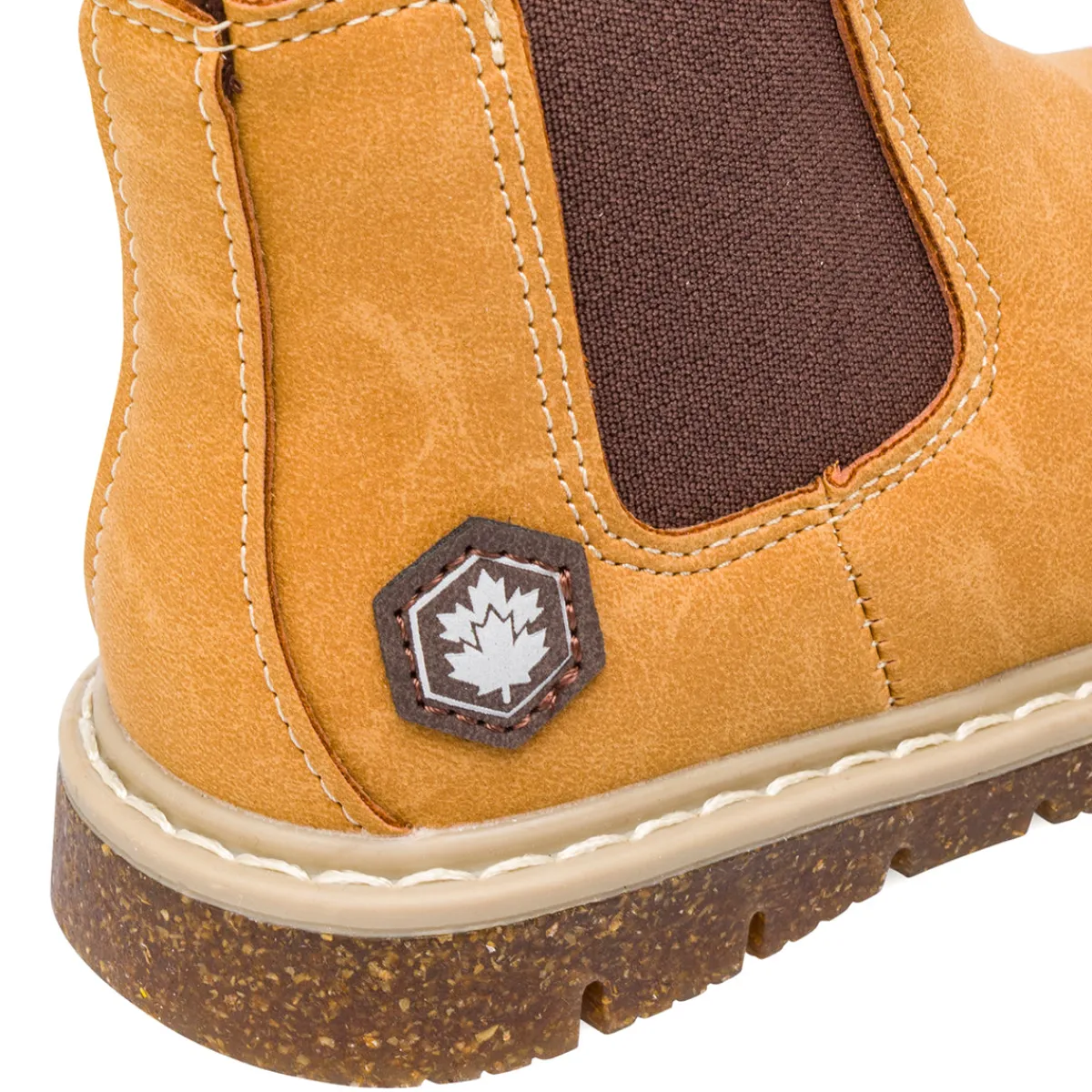 Outlet Scarponcini ocra da Bambino con elastico laterale Bambino Primi Passi Bambino