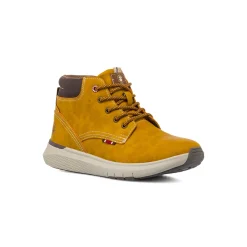 Discount Scarponcini ocra da Uomo con inserti marroni Uomo Scarponcini E Anfibi Uomo