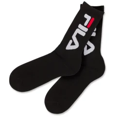 Online Set 2 paia di Calzini neri lunghi con logo Donna Calzini Sportivi|Calzini Uomo