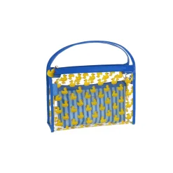 Best Set beauty case trasparente con stampa anatroccoli blu da Donna Donna Beauty Case E Trousse