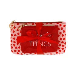 Outlet Set due Trousse rosa e rosse da Donna Donna Beauty Case E Trousse