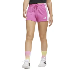 Clearance Shorts in cotone fucsia da Bambina con bande laterali Bambino Abbigliamento Adidas|Pantaloni Bambino
