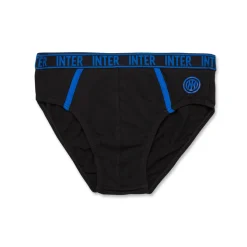 Slip neri da bambino con logo Bambino Intimo Bambino