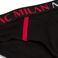 Outlet Slip neri da uomo con logo Uomo Intimo Uomo