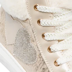 Best Sneakers alta oro metal da bambina Bambino Sneakers Bambina