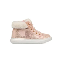 Sneakers alta rosa metal da bambina Bambino Sneakers Bambina
