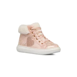 Sneakers alta rosa metal da bambina Bambino Sneakers Bambina
