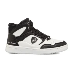 Sneakers alte bianche da ragazzo con logo laterale BullBlaze Elite Donna/Bambino Sneakers Sport|Scarpe Ragazzo