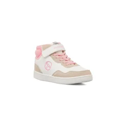 Sale Sneakers alte bianche e rosa da Bambina Bambino Scarpe Sportive Da Bambino|Scarpe Sportive