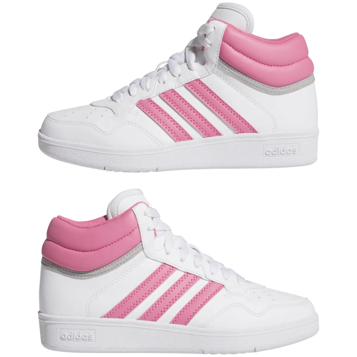 Hot Sneakers alte bianche e rosa da Ragazza HOOPS 4.0 MID Donna/Bambino Sneakers Sportive Bambina|Scarpe Ragazza