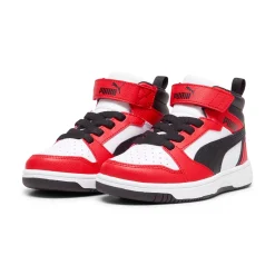 Outlet Sneakers alte bianche, rosse e nere da bambino Rebound v6 Mid AC+ PS Bambino Scarpe Sportive Da Bambino|Sneakers Sportive Bambino