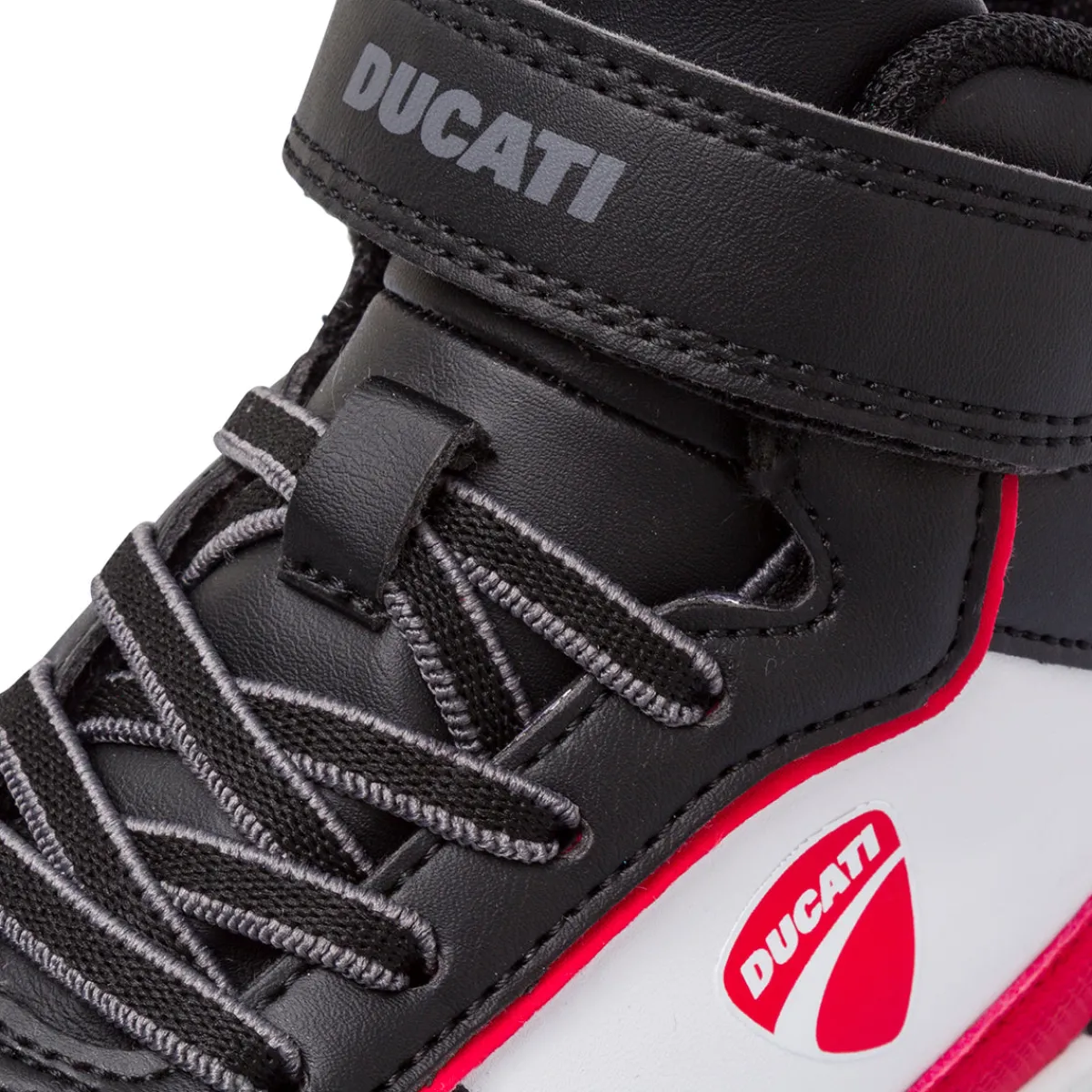 Sneakers alte bicolore nere da Bambino con strappo Bambino Sneakers Bambino|Scarpe Con Strappo Bambino