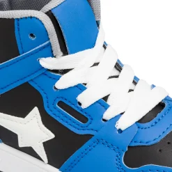 New Sneakers alte blu da ragazzo con dettagli neri Bambino Sneakers Bambino|Scarpe Ragazzo