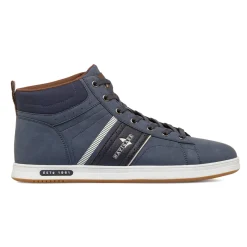 Hot Sneakers alte blu da Uomo con logo laterale Uomo Sneakers Uomo