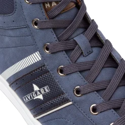 Hot Sneakers alte blu da Uomo con logo laterale Uomo Sneakers Uomo