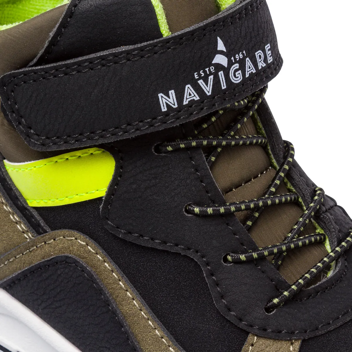 Online Sneakers alte blu e khaki da Bambino con strappo Bambino Sneakers Bambino|Scarponcini Bambino