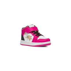 Clearance Sneakers alte da bambina bianche e fucsia con inserti neri e glitter Bambino Sneakers Bambina|Scarpe Con Strappo Bambina