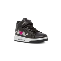 Online Sneakers alte da bambina nere con cuore glitter Bambino Sneakers Bambina|Scarpe Con Strappo Bambina