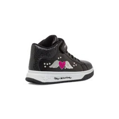 Online Sneakers alte da bambina nere con cuore glitter Bambino Sneakers Bambina|Scarpe Con Strappo Bambina