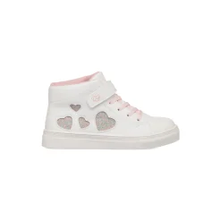 Online Sneakers alte da bambina bianche con dettaglio cuori con glitter Bambino Sneakers Bambina|Scarpe Con Strappo Bambina