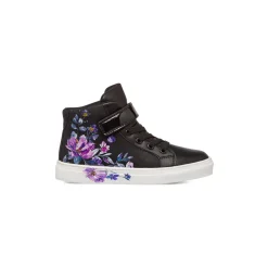 Best Sneakers alte da bambina nere con dettagli fiori Bambino Sneakers Bambina|Scarpe Con Strappo Bambina