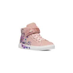 Online Sneakers alte da bambina rosa con dettagli fiori Bambino Sneakers Bambina|Scarpe Con Strappo Bambina