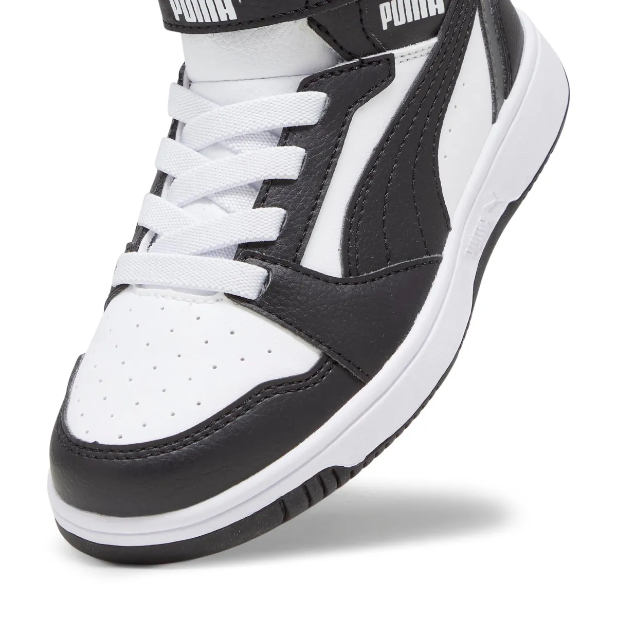 Sale Sneakers alte da bambino bianche con dettagli neri e grigi Rebound V6 Bambino Scarpe Sportive Da Bambino|Scarpe Sportive