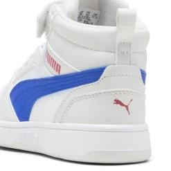 New Sneakers alte da bambino bianche con dettaglio blu e con logo Rebound V6 Mid Bambino Scarpe Sportive|Sneakers Sportive Bambino
