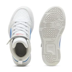 New Sneakers alte da bambino bianche con dettaglio blu e con logo Rebound V6 Mid Bambino Scarpe Sportive|Sneakers Sportive Bambino