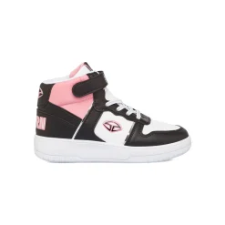 Discount Sneakers alte da ragazza colore nero con dettagli rosa e bianchi Bambino Sneakers Sportive Bambina|Scarpe Ragazza