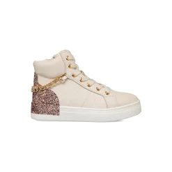 Hot Sneakers alte da ragazza rosa con glitter Bambino Sneakers Bambina|Scarpe Ragazza