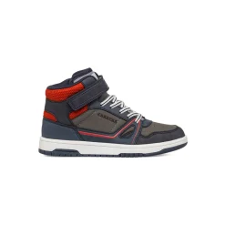 Sneakers alte da ragazzo grigie e blu con logo Bambino Sneakers Bambino|Scarpe Ragazzo