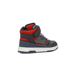 Sneakers alte da ragazzo grigie e blu con logo Bambino Sneakers Bambino|Scarpe Ragazzo