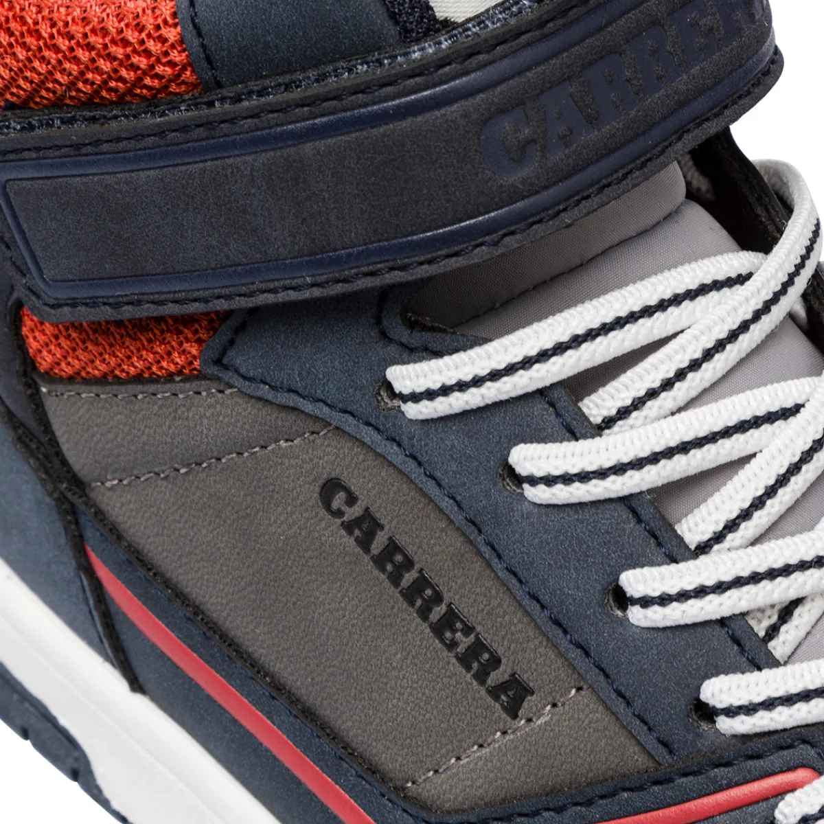 Sneakers alte da ragazzo grigie e blu con logo Bambino Sneakers Bambino|Scarpe Ragazzo