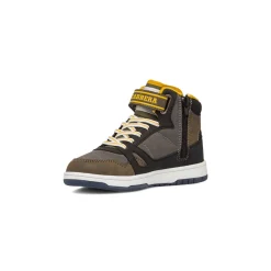 Sale Sneakers alte da ragazzo grigie e verde militare Bambino Sneakers Bambino|Scarpe Ragazzo