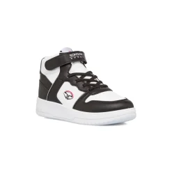 Clearance Sneakers alte da ragazzo bianche con dettagli neri con logo Bambino Scarpe Ragazzo|Sneakers Sportive Bambino