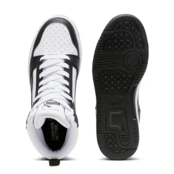 Sale Sneakers alte da ragazzo bianche con dettagli neri e grigi Rebound V6 Donna/Bambino Sneakers|Scarpe Sportive Da Bambino