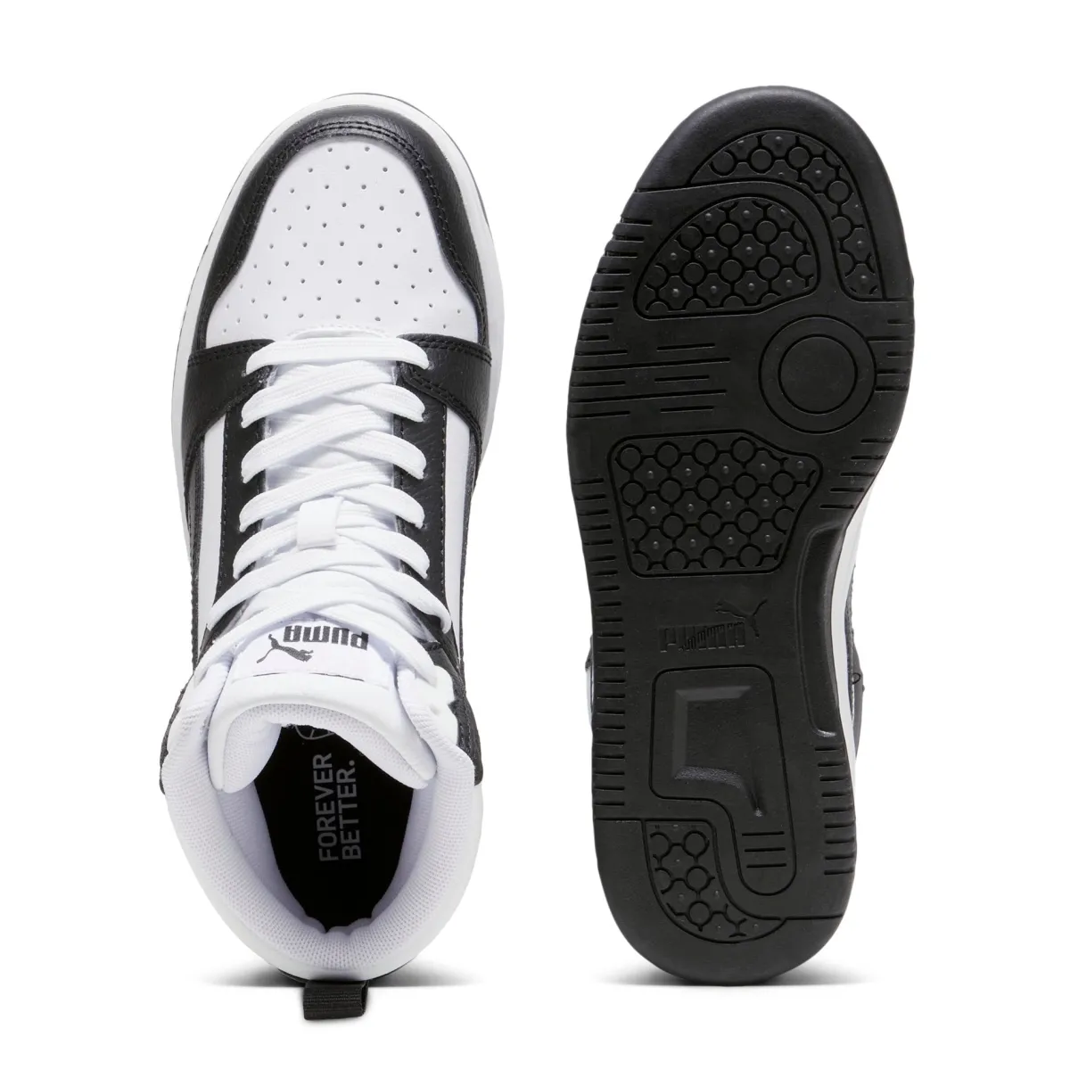 Sale Sneakers alte da ragazzo bianche con dettagli neri e grigi Rebound V6 Donna/Bambino Sneakers|Scarpe Sportive Da Bambino