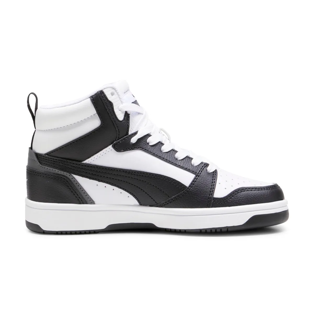 Sale Sneakers alte da ragazzo bianche con dettagli neri e grigi Rebound V6 Donna/Bambino Sneakers|Scarpe Sportive Da Bambino