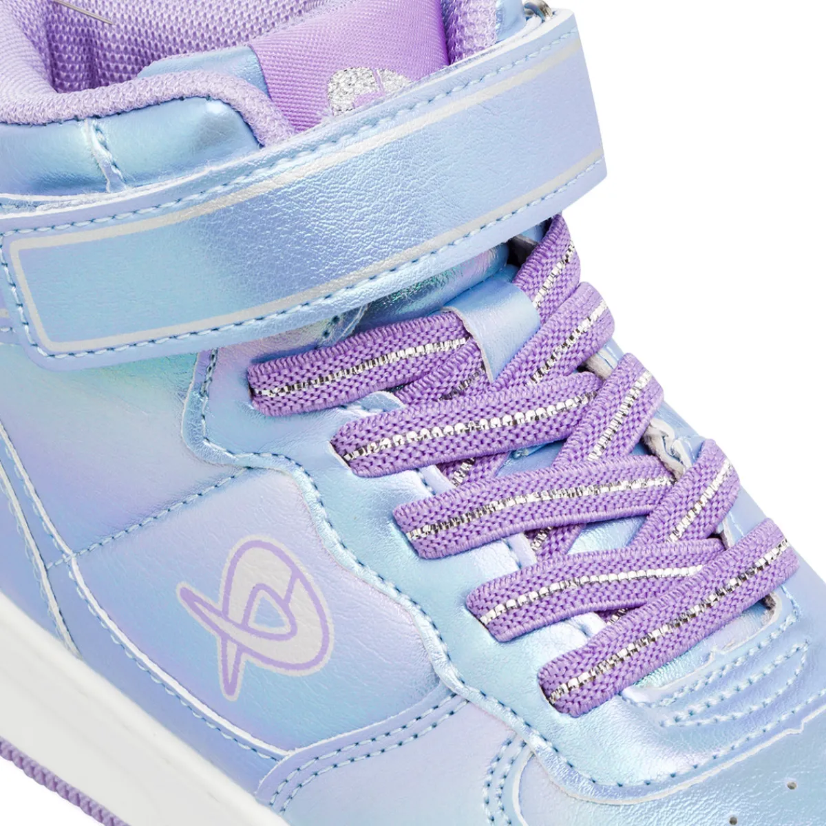 Hot Sneakers alte lilla metallizzato da ragazza Bambino Sneakers Sportive Bambina|Scarpe Ragazza