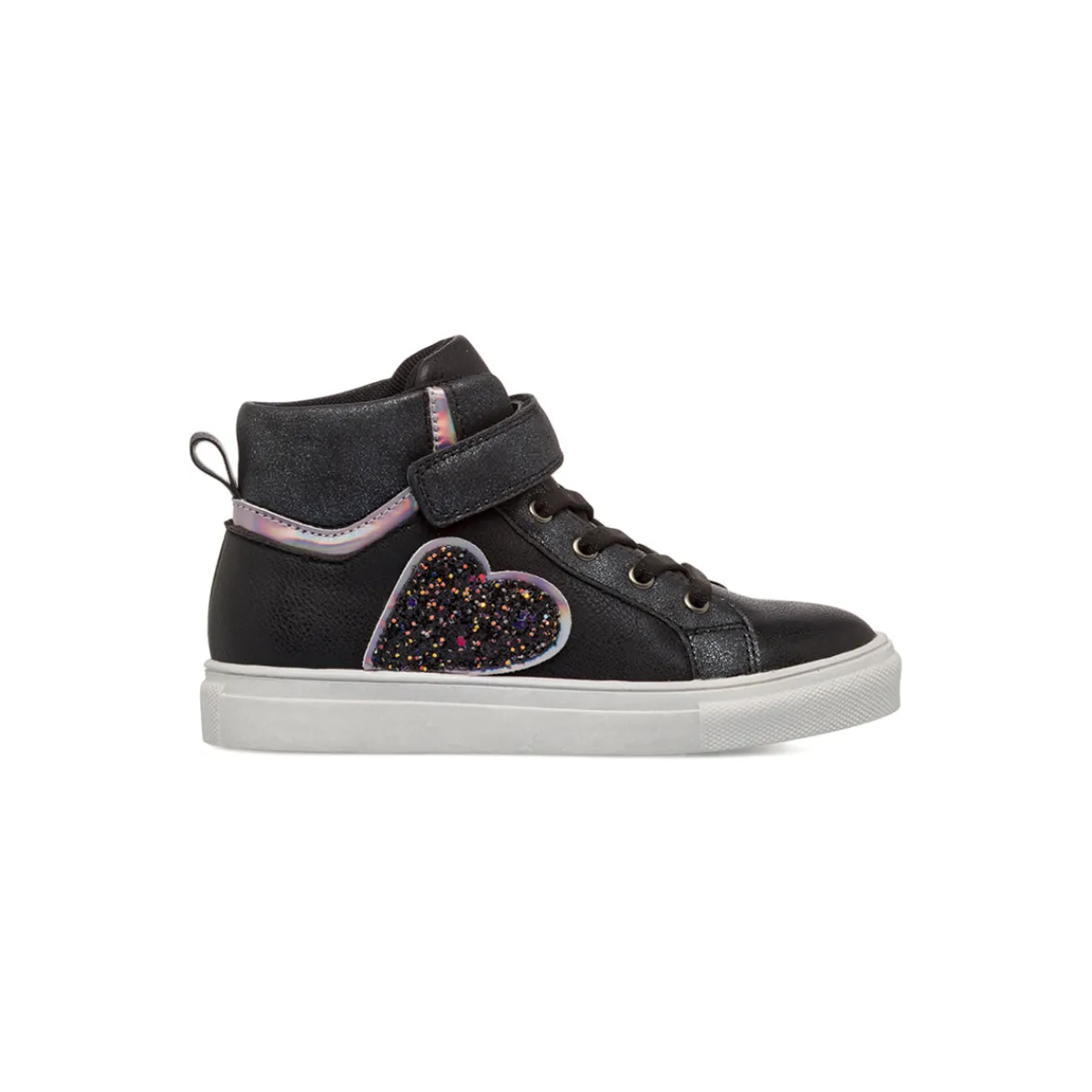 Clearance Sneakers alte nere da Bambina con glitter Bambino Sneakers Bambina|Scarpe Con Strappo Bambina