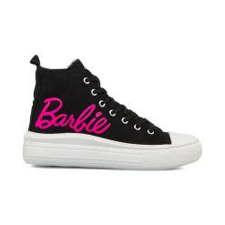 Hot Sneakers alte nere da Ragazza con suola platform e logo rosa Donna Scarpe Ragazza|Scarpe Sportive