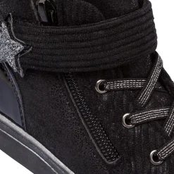 Hot Sneakers alte nere da Ragazza con strappo Bambino Sneakers Bambina