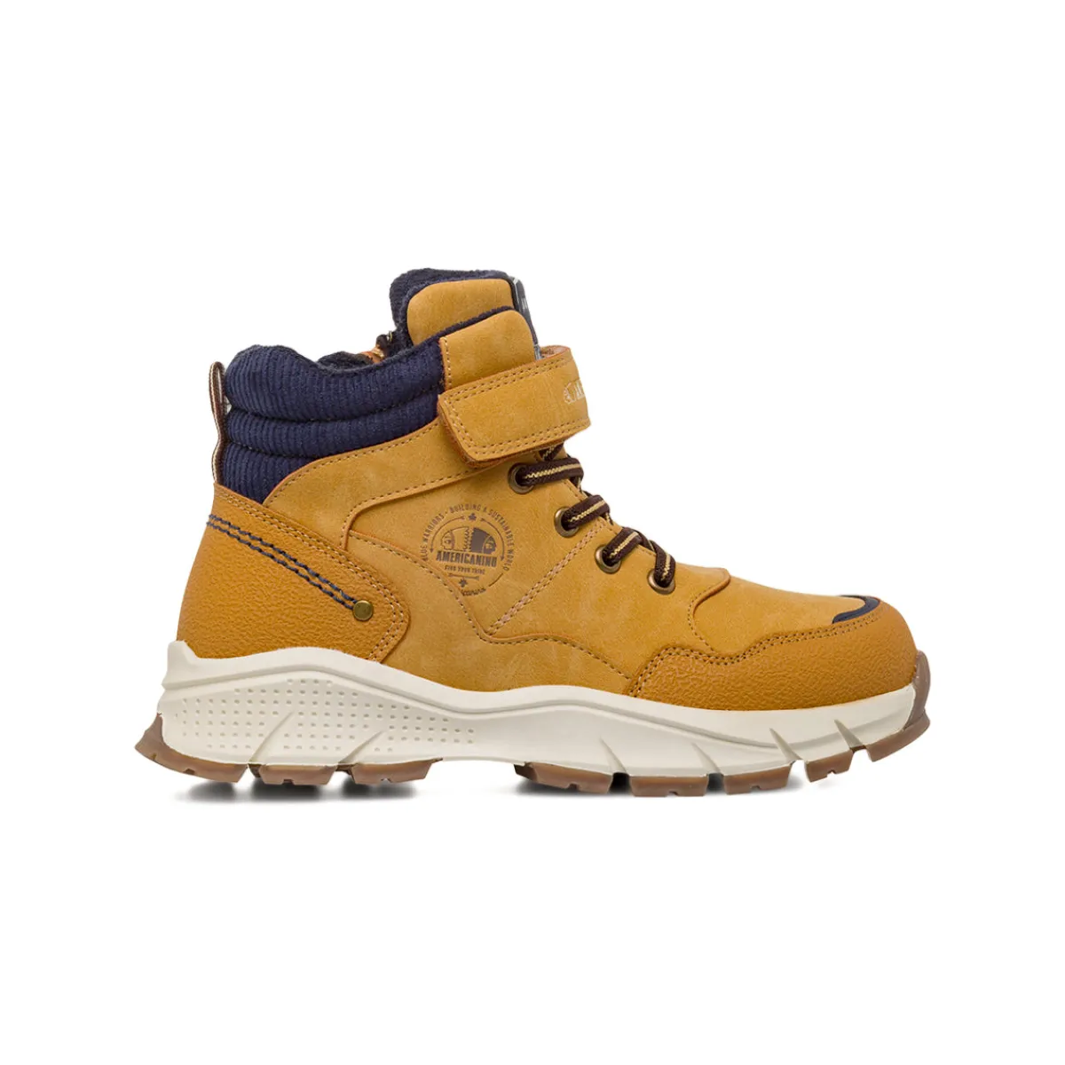 Outlet Sneakers alte ocra con strappo da Ragazzo Bambino Stivaletti Bambino|Sneakers Bambino