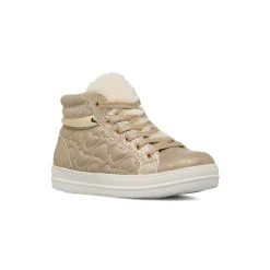 New Sneakers alte oro da Bambina con zip e glitter Le Scarpe di Alice Bambino Sneakers Bambina