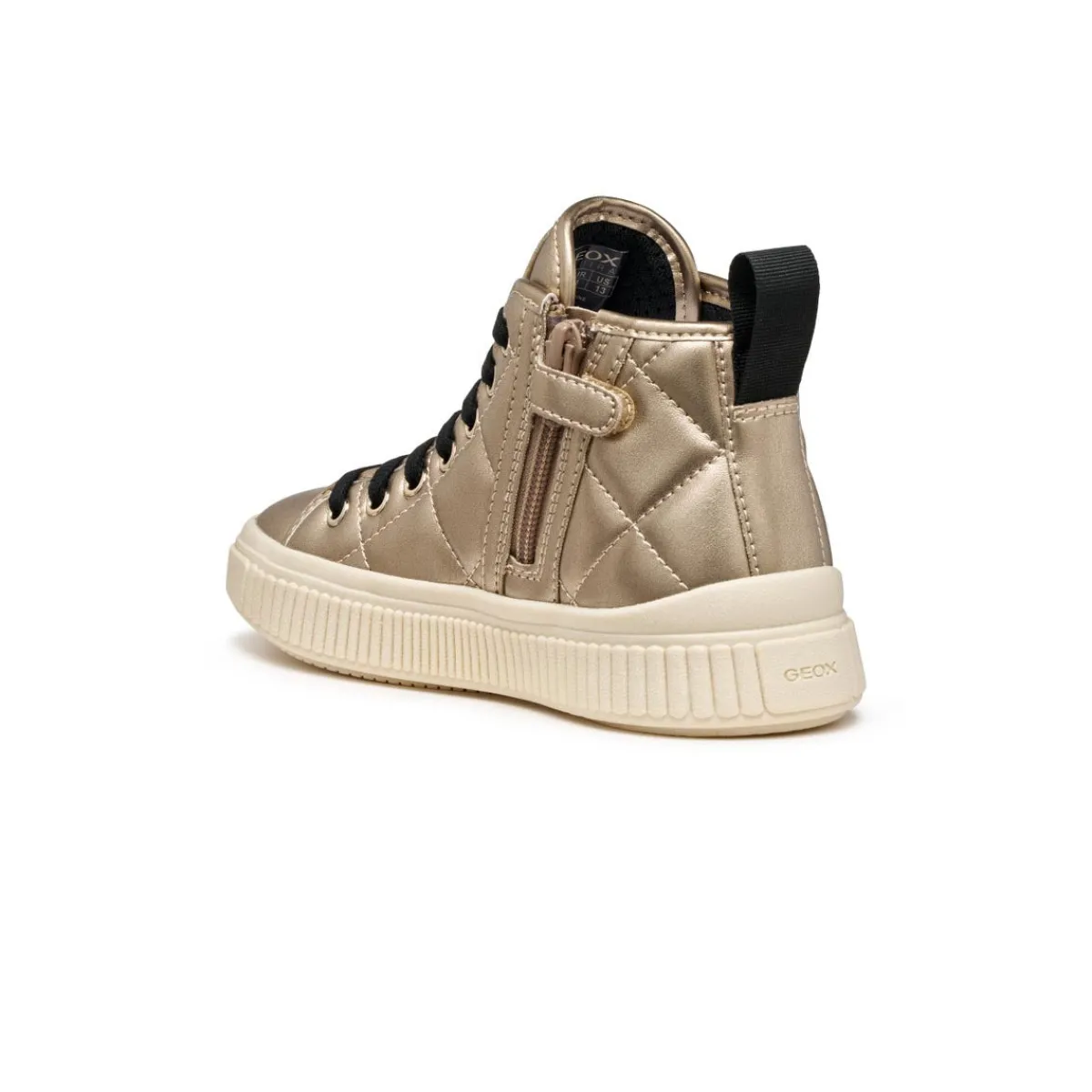 Sneakers alte platino da Bambina con suola traspirante Bambino Sneakers Bambina